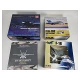 Group of die cast model airplanes