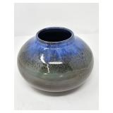 Vintage Shearwater hand-thrown pottery vase with