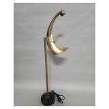 Vintage brass and iron horn of plenty table lamp