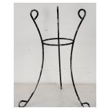 Mid-century wrought iron plant stand