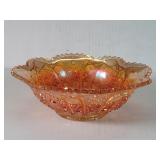 Vintage iridescent orange marigold carnival