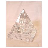 Waterford crystal pyramid hand cut paperweight