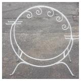 Mid-century wrought iron plant stand