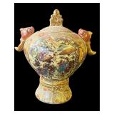 Vintage Japanese Satsuma-style ceramic vase