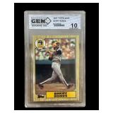 1987 Topps Barry Bonds rookie card