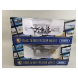 Pair of Franklin Mint die-cast model airplanes