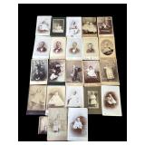 Lot of antique cabinet cards