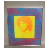 Andy Warhol-style Jim Morrison print