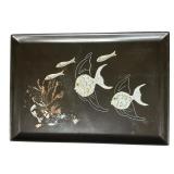 Vintage Couroc of Monterey decorative tray