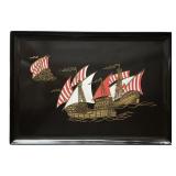 Vintage Couroc of Monterey decorative tray