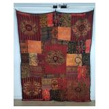 Vintage hand made Guatemalan patchwork with F