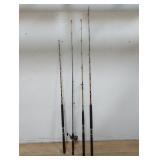 4 vintage salt water poles