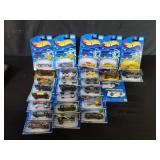 Group of Hot Wheels 1:64 scale diecast model cars