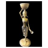 Vintage African bronze statue