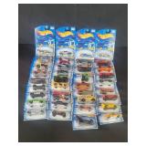 Group of Hot Wheels 1:64 scale diecast model cars