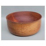 Carved wood center bowl