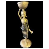 Vintage African bronze statue