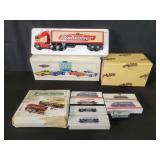 Group of model cars and trains