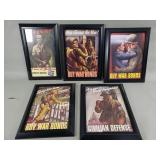Group of WWII framed propaganda posters