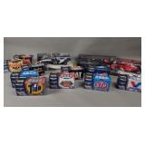 Group of Hot Wheels, NASCAR and Formula 1 toy cars