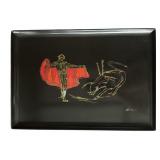 Vintage Couroc of Monterey decorative tray