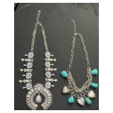 Pair of Southwestern and boho style necklaces