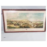 Antique San Francisco in 1849 lithograph