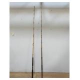 Pair of vintage salt water fishing poles
