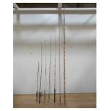 7 vintage saltwater fishing poles