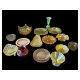 Lot of vintage glass items