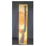 Vintage composite rifle wall plaque