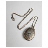 Vintage Birks sterling silver locket on sterling