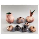 Vintage pottery vessels some Native American