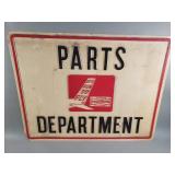 Vintage Parts Department Champion spark plugs sign