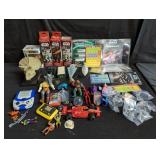 Group of Vintage toys, composite triceratops