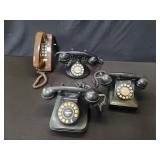 Group of vintage style telephones
