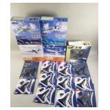 Group of Witty Wings die-cast model airplanes