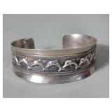 Sterling silver dolphin bracelet