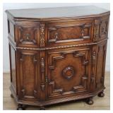 Henry Fuldner & Sons. walnut cabinet with 2 side
