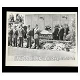 Marilyn Monroe funeral photo