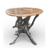 Vintage wood side table