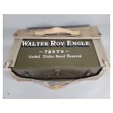 Vintage U.S. Naval Reserve footlocker with