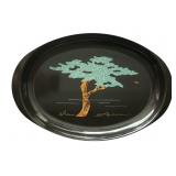 Vintage Couroc of Monterey decorative plastic tray