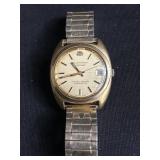 Vintage 10k gold plated Bucherer electronic watch