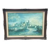 Framed signed Marty Bell print