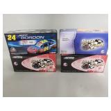 Four Jeff Gordon NASCAR die-cast models
