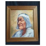 Oil painting on canvas signed by Nono