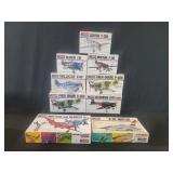 Group of vintage Mattel Monogram model airplanes