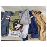 Group of jackets and t-shirts