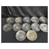 Group of Sterling silver plates